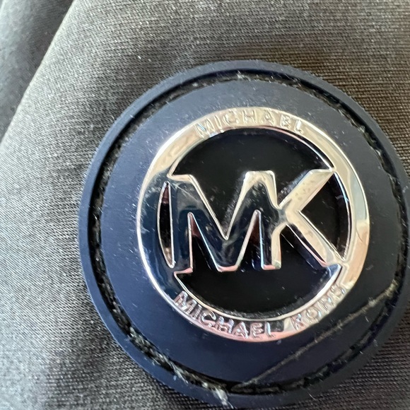 MICHAEL Michael Kors Hooded Fur Snap Front Polyfill Anorak Coat Medium Parka Med - Picture 7 of 16